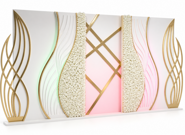 Whitney Wave Backdrop - (7ft Tall x 20 ft wide) - Now Available