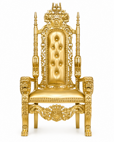 Throne Chair - Gold on Gold