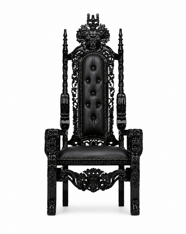 Throne Chair - All Black