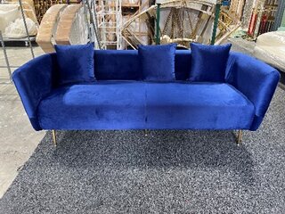 Hagar Navy Blue Sofa
