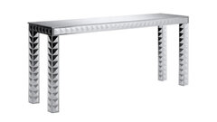Chole Communal Table - Silver