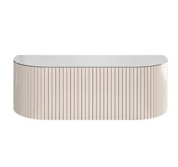 Alvah Sweetheart Table - White (Mirror Glass Top) - New Arrival 