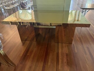 Kimberly Estate Table - Gold- New Arrival
