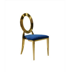 O'Back Chair Gold - Navy Blue