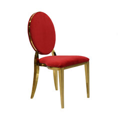 Olivia Chair Gold-Red