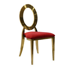 O'Back Chair Gold-Red
