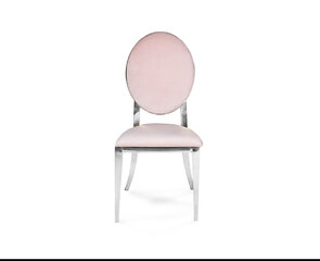 Olivia Chair Silver -Soft Pink (Blush)
