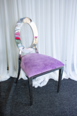 O'Back Chair Silver-Purple