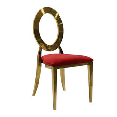 Oz Gold Chair w/ Red Velvet Cushion 