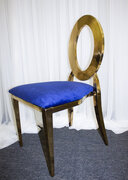 O'Back Chair Gold - Royal Blue