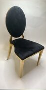 Olivia Chair Gold - Black 