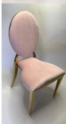 Olivia Chair Gold-Soft Pink (Blush)