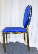 Olivia Chair Gold-Royal Blue