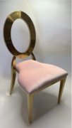 O'Back Chair Gold - Soft Pink (Blush)