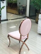 Hannah Chair - Rosegold & Blush Pink