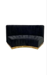 Ruth Curved Sofa - Black - New Arrival 