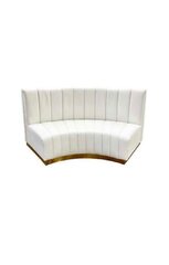 Ruth Curved Sofa - Cream - New Arrival 