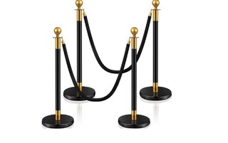 Black and Gold Stainless Steel Stanchion 
