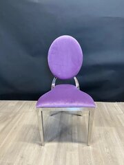 Olivia Chair Silver- Purple