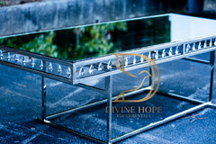Crystal Estate Table - Silver