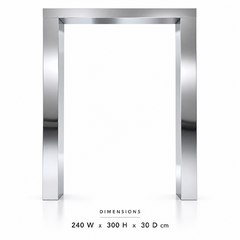 Gloria Wedding Arch - Silver - New Arrival 