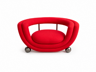 Zipporah Chair - Red with Black Base (Zuh · paw · ruh) - NEW