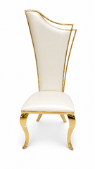 Abigail Chair - Gold & Off White