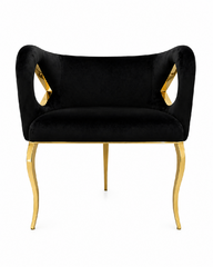 Suzie Dining Chair - Black and Gold