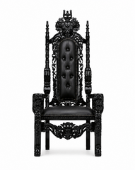 Throne Chair - All Black