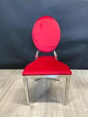 Olivia Chair Silver-Red