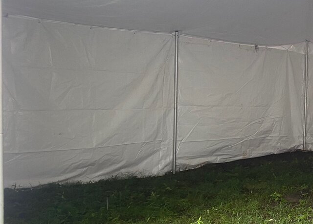 Solid White Tent Sidewalls