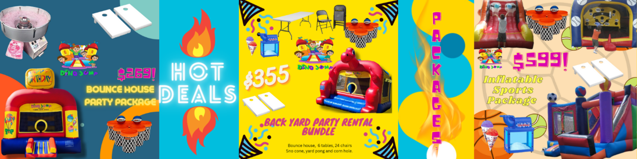 Dino jump party packages and hot deals