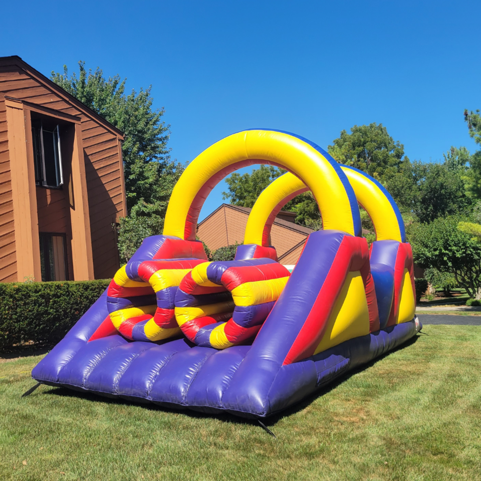 South Barrington | 30' Obstacle Course Rental | Dino Jump