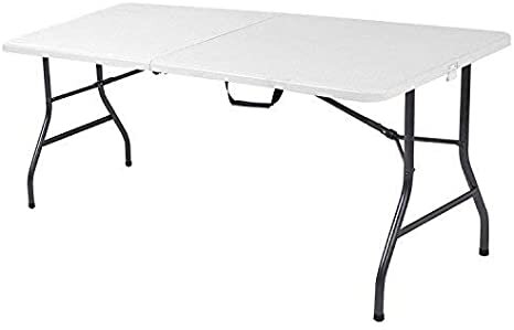 6' Plastic Folding Table 