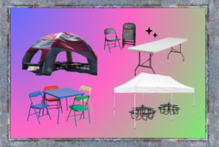 Tables Chairs and Tents