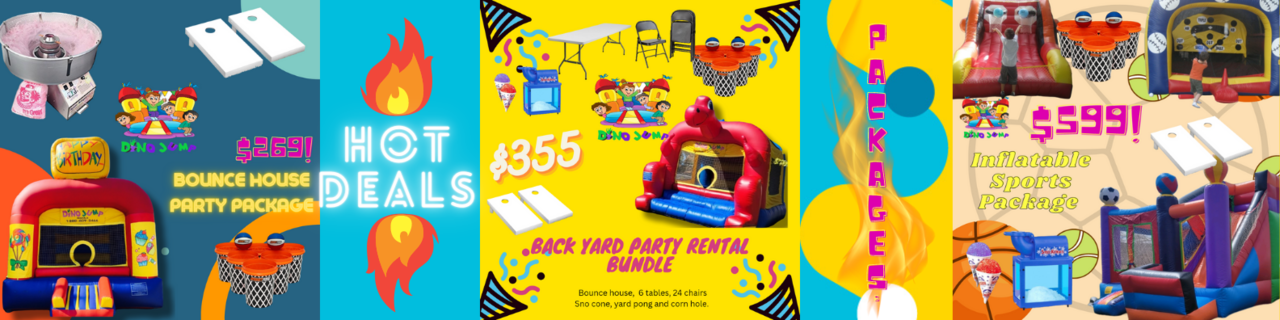 Party Package Rentals | Johnsburg, IL | Dino Jump