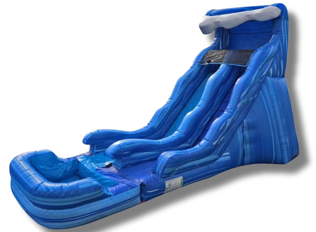 18' Blue Riptide Waterslide