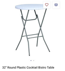 32inch Bistro Cocktail tables