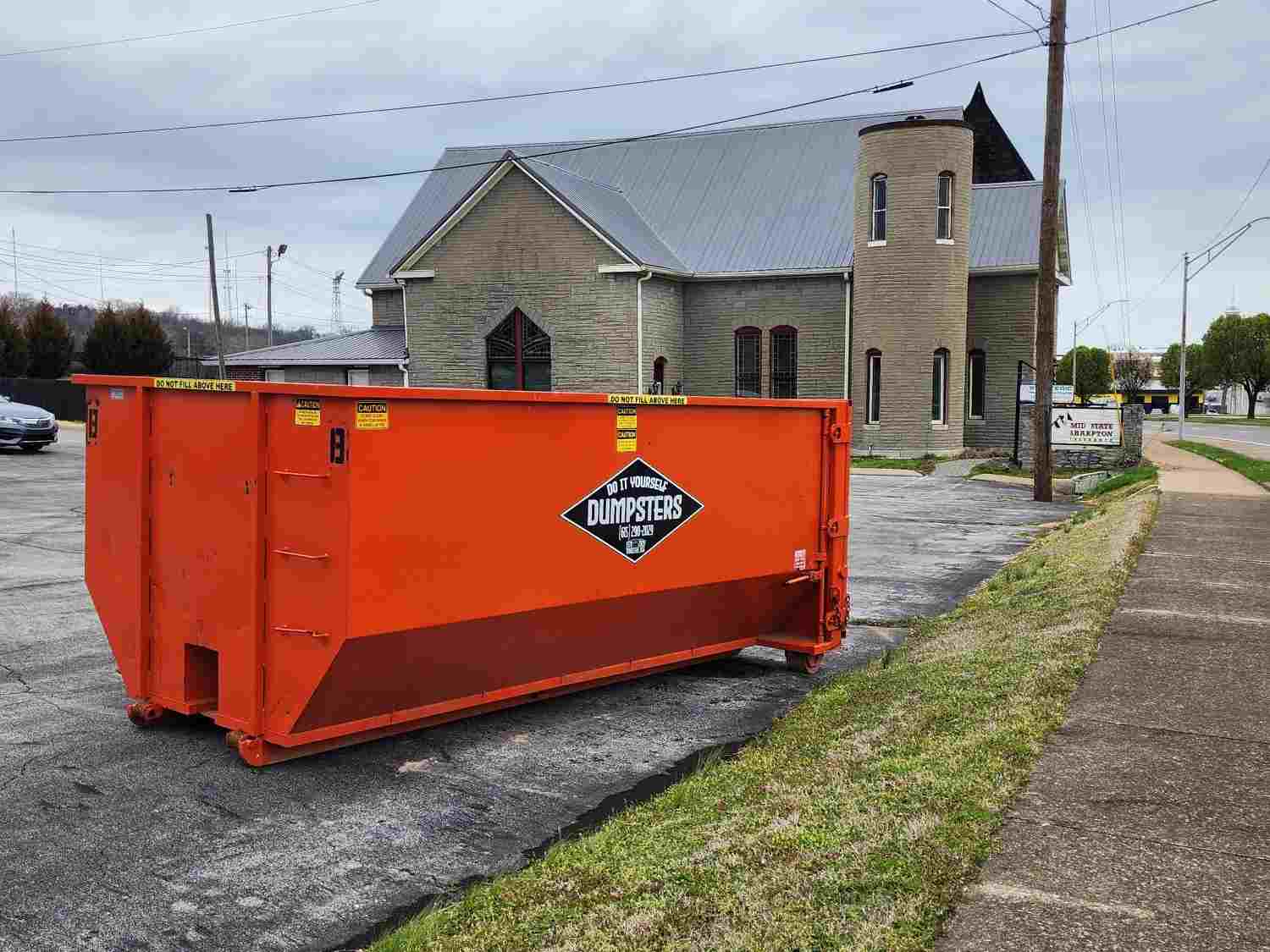 Dumpster on Job Site 1