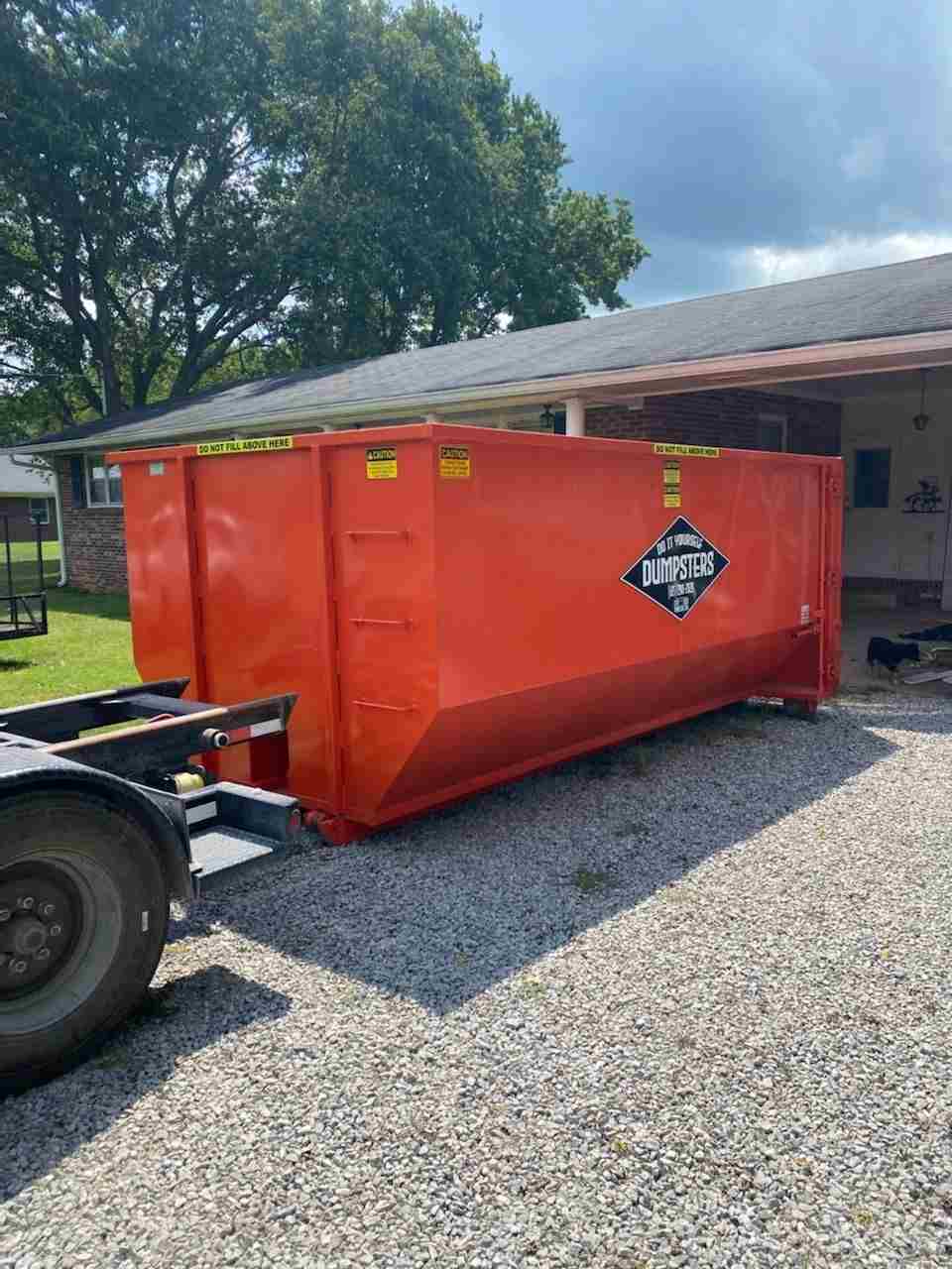 Dumpster on Job Site 6