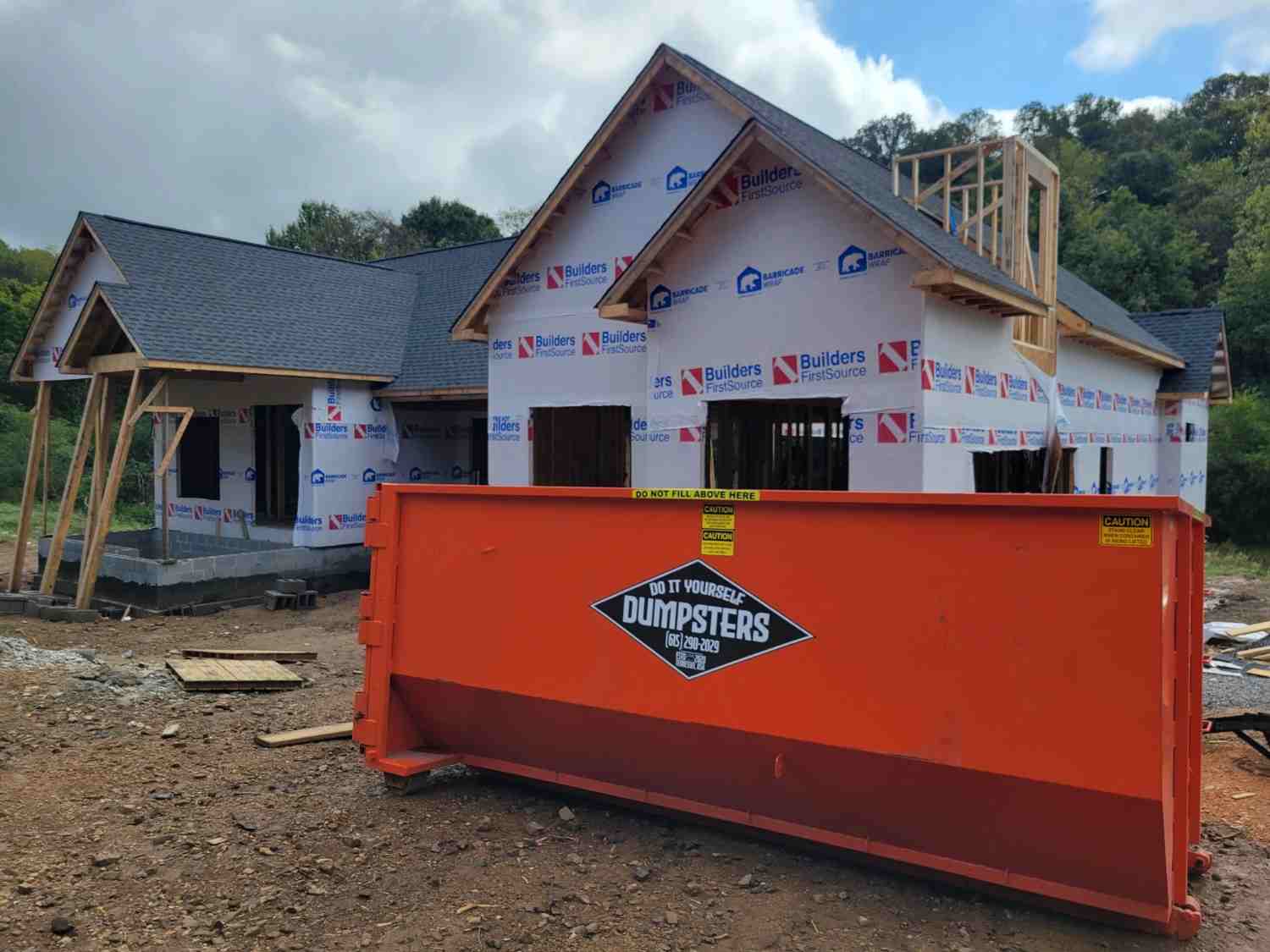 Dumpster on Job Site 7