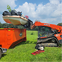 Dumpster Loading Excavator
