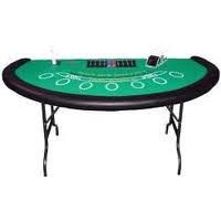 Blackjack Table with chips 