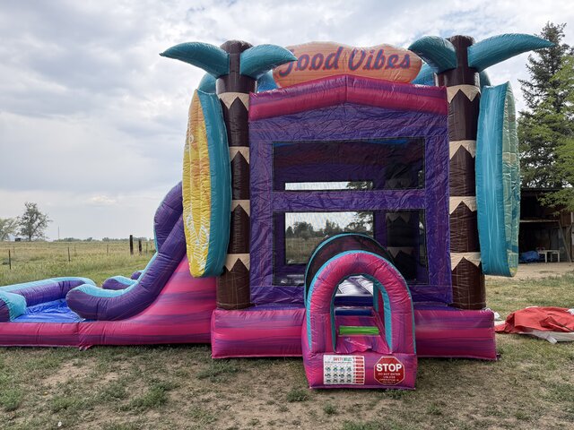 Good Vibes double lane combo water slide 