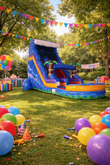 20' Tsunami slide with large pool