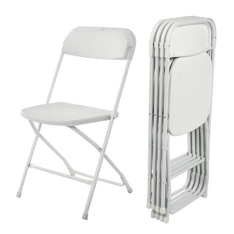 WHITE FOLDING CHAIRS (clearance)