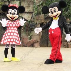 Mickey Mouse and Red Minnie Mouse