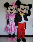 Mickey Mouse and Pink Minnie Mouse
