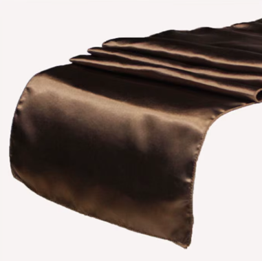 Satin Runner Dark Brown