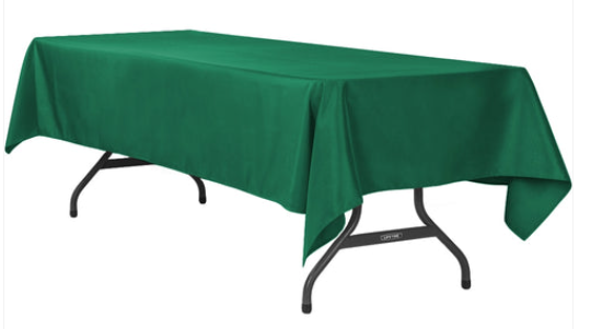 Rectangle Polyester Hunter Green